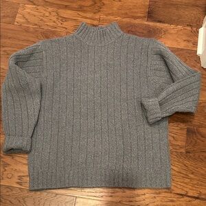 Work Wear Vintage look  Turtleneck wool Sweater
